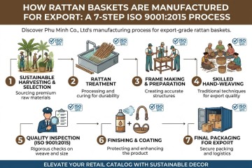 How Rattan Baskets Are Manufactured for Export: A 7-Step ISO 9001:2015 Process